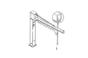 Stĺpový jednonosníkový žeriav typu "C"