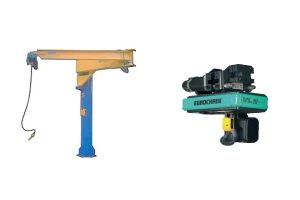 Stĺpový žeriav CIT originál model: CMBS 1000/8 4 + 4 mt + elektrický reťazový kladkostroj VERLINDE model. VL5 1004 b1/CHV