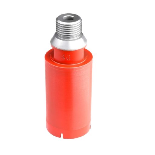 CNC vŕtacia korunka pr.50mm LU=60 A=1/2" červená žula